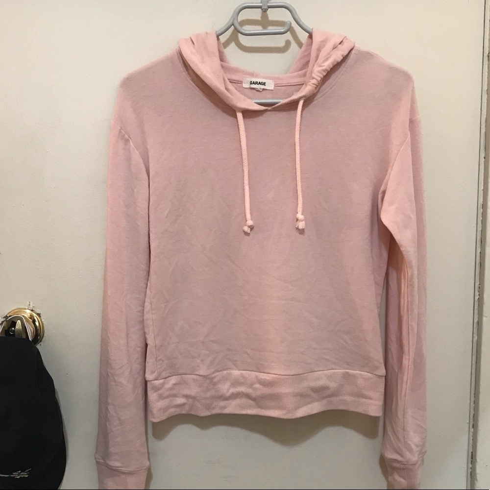 Garage pink pullover hoodie